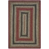 Homespice Decor Jute Braided Rug Red & Black Chester 10in. x 10in. Rect. Rug