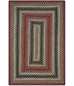 Homespice Decor Jute Braided Chester Red 519719 22 in. X 72 in. Rect Rug