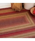 Homespice Decor Jute Braided Cider Barn Red 511126 20 in. X 30 in. Rect Rug