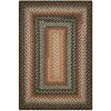Homespice Decor Cotton Braided Rug Black Cocoa Bean 10in. x 10in. Rect. Rug