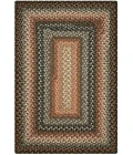 Homespice Decor Cotton Braided Rug Black Cocoa Bean 10in. x 10in. Rect. Rug