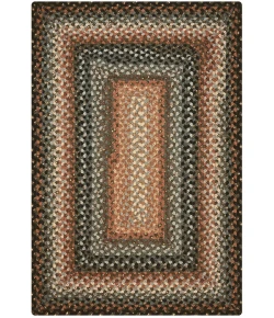 Homespice Decor Cotton Braided Rug Black Cocoa Bean 10in. x 10in. Rect. Rug