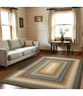 Homespice Decor Cotton Braided Rug Black Cocoa Bean 10in. x 10in. Rect. Rug