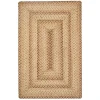 Homespice Decor Jute Braided Rug Multi Color Cookie Dough 6ft. x 9ft. Rect. Rug