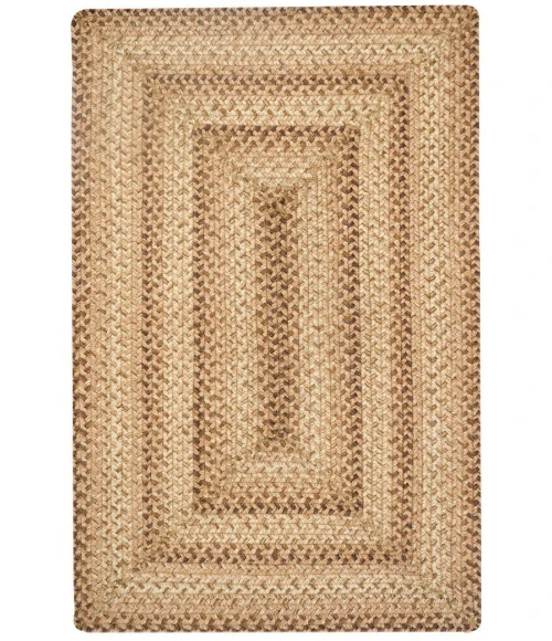 Homespice Decor Jute Braided Rug Multi Color Cookie Dough 2ft. x 3ft. Rect. Rug