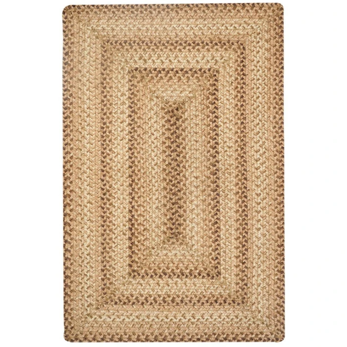 Homespice Decor Jute Braided Rug Multi Color Cookie Dough 5ft. x 8ft. Rect. Rug