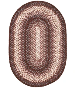 Homespice Decor Ultra Durable Braided Driftwood Chocolate 304124 5 ft. X 8 ft. Oval Rug