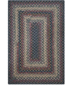 Homespice Decor Cotton Braided Rug Black Enigma 10in. x 10in. Rect. Rug