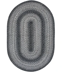 Homespice Decor Jute Braided Rug Grey Flint Hill 2ft. x 3ft. Oval Rug