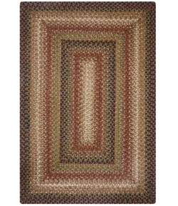 Homespice Decor Jute Braided Rug Black & Brown Gingerbread 10in. x 10in. Rect. Rug