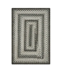 Homespice Decor Ultra Durable Braided Graphite Grey 313638 4 ft. X 6 ft. Rect Rug