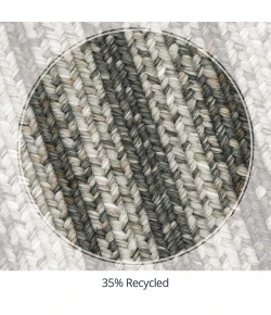 Homespice Decor Ultra Durable Braided Graphite Grey 300638 27 in. X 45 in. Oval Rug