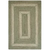 Homespice Decor Jute Braided Rug Green & Tan Grassland 10in. x 10in. Rect. Rug