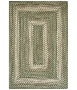 Homespice Decor Jute Braided Rug Green & Tan Grassland 10in. x 10in. Rect. Rug