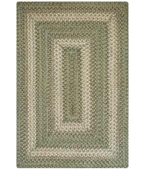 Homespice Decor Jute Braided Rug Green & Tan Grassland 10in. x 10in. Rect. Rug