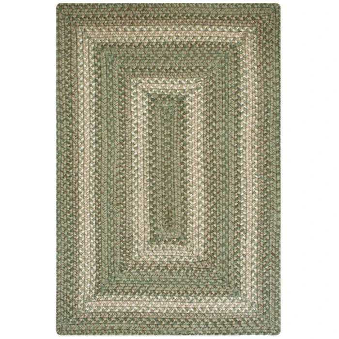 Homespice Decor Jute Braided Rug Green & Tan Grassland 2ft. x 3ft. Rect. Rug