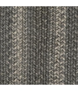 Homespice Decor Jute Braided Grey Cloud Grey 505859 6 ft. X 9 ft. Oval Rug