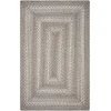 Homespice Decor Jute Braided Rug Grey & Ivory Grey Cloud 10in. x 10in. Rect. Rug