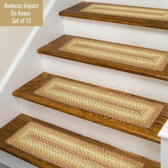 Homespice Decor Jute Braided Accessories Harvest Beige, Tan 240142PS 8 in. X 28 in. Set of 13 Rect Rug
