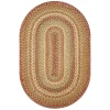 Homespice Decor Jute Braided Harvest Beige, Tan 501073 20 in. X 30 in. Oval Rug