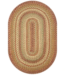 Homespice Decor Jute Braided Harvest Beige, Tan 504074 5 ft. X 8 ft. Oval Rug