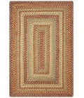 Homespice Decor Jute Braided Rug Beige & Red Harvest 2ft. x 6ft. Rect. Rug