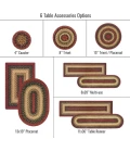 Homespice Decor Jute Braided Accessories Highland Multi 571793 11 in. X 36 in. Oval Rug