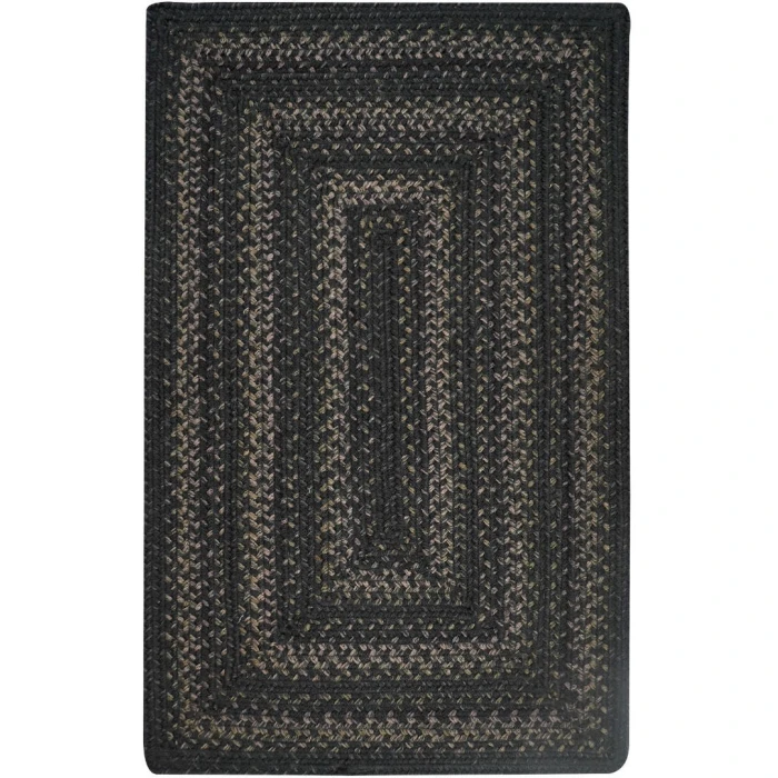 Homespice Decor Jute Braided Rug Black Jet Black 2ft. x 3ft. Rect. Rug