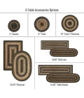 Homespice Decor Jute Braided Accessories Kilimanjaro Black 572219 11 in. X 36 in. Rect Rug