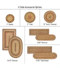 Homespice Decor Jute Braided Accessories Kingston Multi 240143PS 8 in. X 28 in. Set of 13 Rect Rug