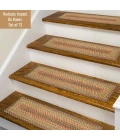 Homespice Decor Jute Braided Accessories Manchester Black 240010PS 4 in. Set of 6 Round Rug