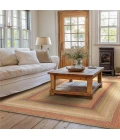 Homespice Decor Jute Braided Rug Multi Color Kingston 10in. x 10in. Rect. Rug