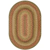 Homespice Decor Jute Braided Kingston Multi 501097 20 in. X 30 in. Oval Rug
