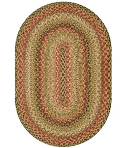 Homespice Decor Jute Braided Kingston Multi 503091 4 ft. X 6 ft. Oval Rug