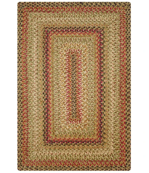 Homespice Decor Jute Braided Rug Multi Color Kingston 10in. x 10in. Rect. Rug