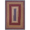 Homespice Decor Cotton Braided Rug Red Log Cabin Step 6ft. x 9ft. Rect. Rug