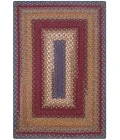 Homespice Decor Cotton Braided Rug Red Log Cabin Step 6ft. x 9ft. Rect. Rug