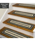 Homespice Decor Jute Braided Accessories Manchester Black 240150PS 8 in. X 28 in. Set of 13 Rect Rug