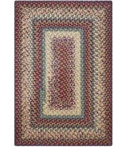 Homespice Decor Cotton Braided Neverland Red 454072 20 in. X 30 in. Rect Rug