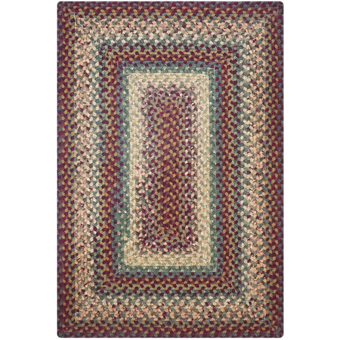 Homespice Decor Cotton Braided Neverland Red 413079 4 ft. X 6 ft. Rect Rug