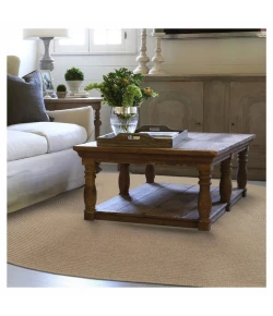 Homespice Decor Ultra Durable Braided Biscuit Tan 304674 5 ft. X 8 ft. Oval Rug