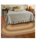 Homespice Decor Jute Braided Kingston Multi 504098 5 ft. X 8 ft. Oval Rug