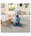 Homespice Decor Ultra Durable Braided Slate Light Grey 304568 5 ft. X 8 ft. Oval Rug
