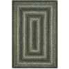 Homespice Decor Jute Braided Rug Green & Brown Pinecone 10in. x 10in. Rect. Rug