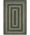 Homespice Decor Jute Braided Rug Green & Brown Pinecone 2ft. x 3ft. Rect. Rug