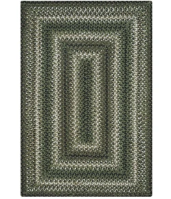 Homespice Decor Jute Braided Rug Green & Brown Pinecone 2ft. x 3ft. Rect. Rug