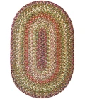 Homespice Decor Ultra Durable Braided Rainforest Green 300164 27 in. X 45 in. Oval Rug