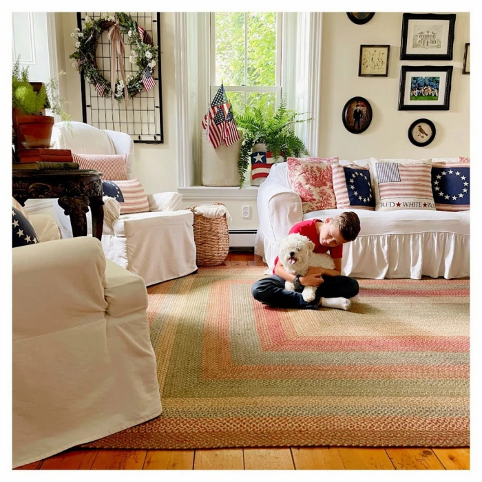 Homespice Decor Jute Braided Rug Multicolor Azalea 2ft. x 3ft. Rect. Rug