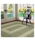 Homespice Decor Jute Braided Rug Green & Tan Grassland 10in. x 10in. Rect. Rug