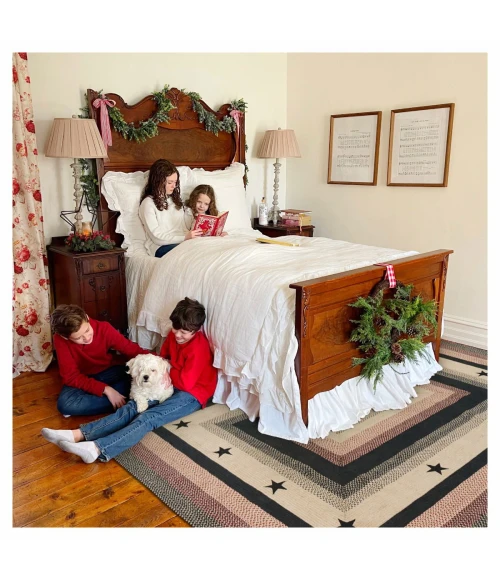 Homespice Decor Jute Braided Rug Black Gloucester 2ft. x 3ft. Rect. Rug